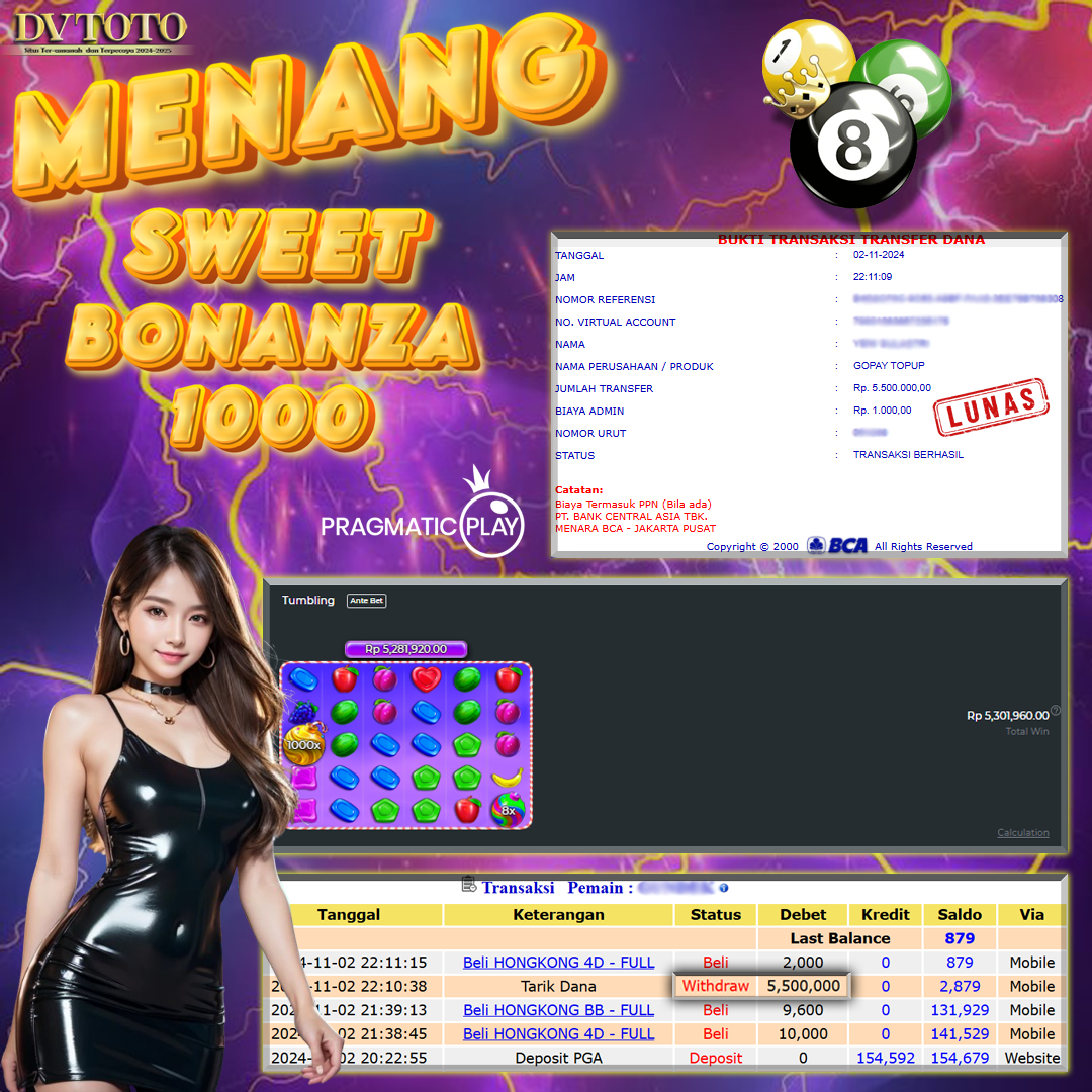 DVTOTO : BUKTI JACKPOT REAL TIME !