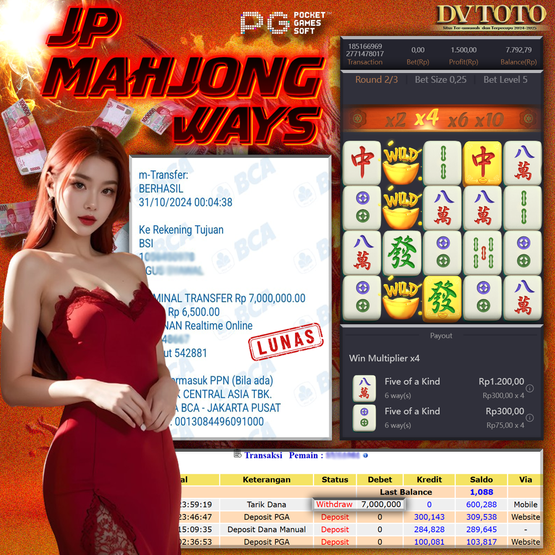 DVTOTO : BUKTI JACKPOT REAL TIME !