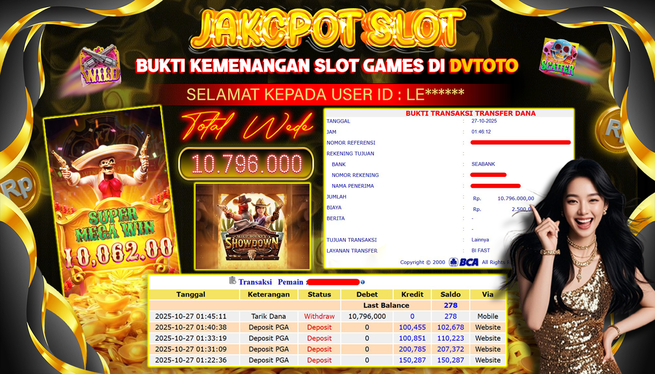 DVTOTO : BUKTI JACKPOT REAL TIME !
