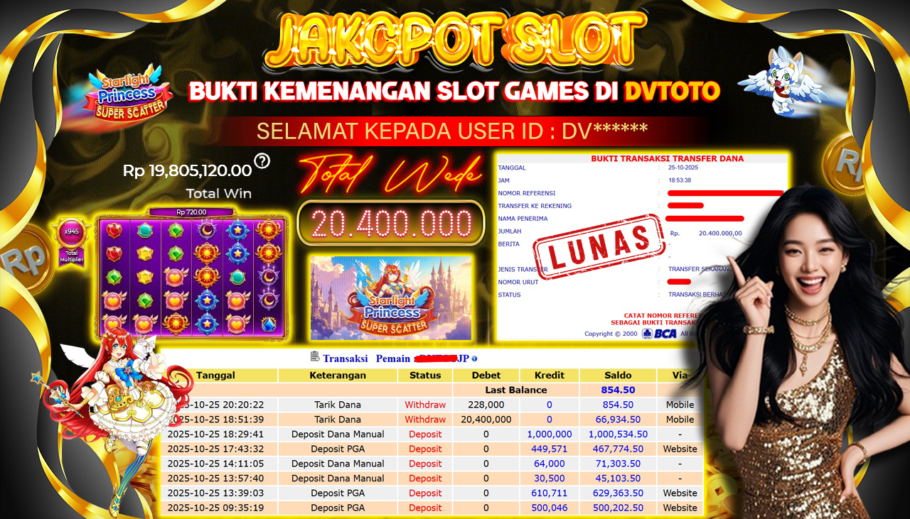 DVTOTO : BUKTI JACKPOT REAL TIME !