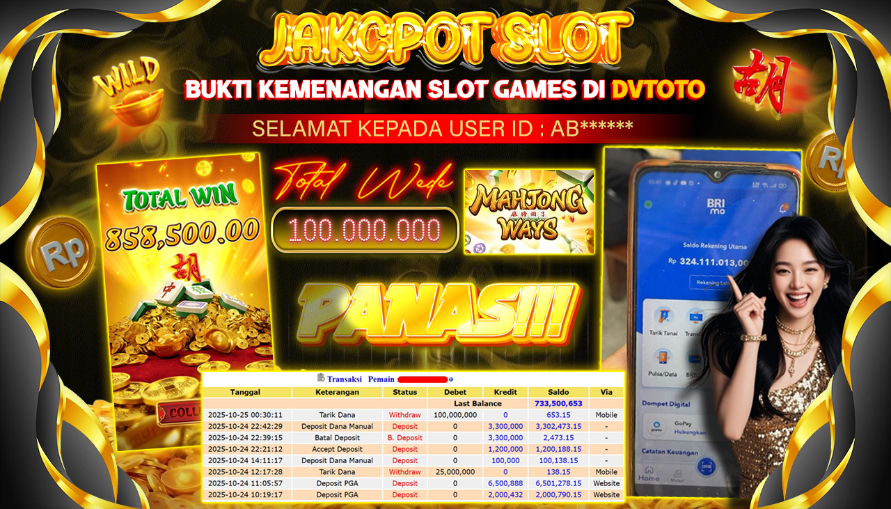 DVTOTO : BUKTI JACKPOT REAL TIME !