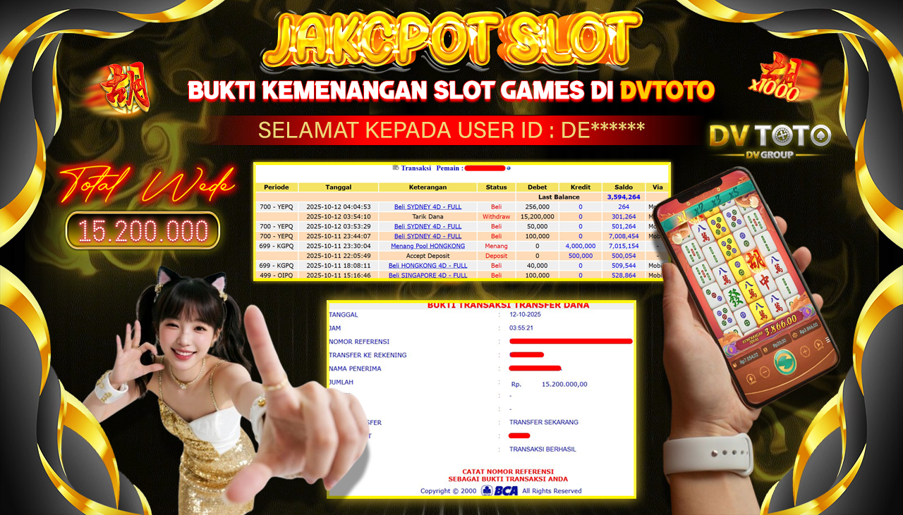DVTOTO : BUKTI JACKPOT REAL TIME !