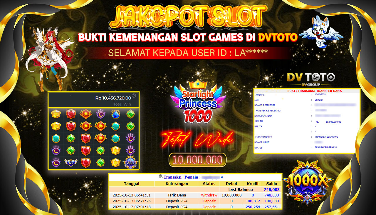 DVTOTO : BUKTI JACKPOT REAL TIME !