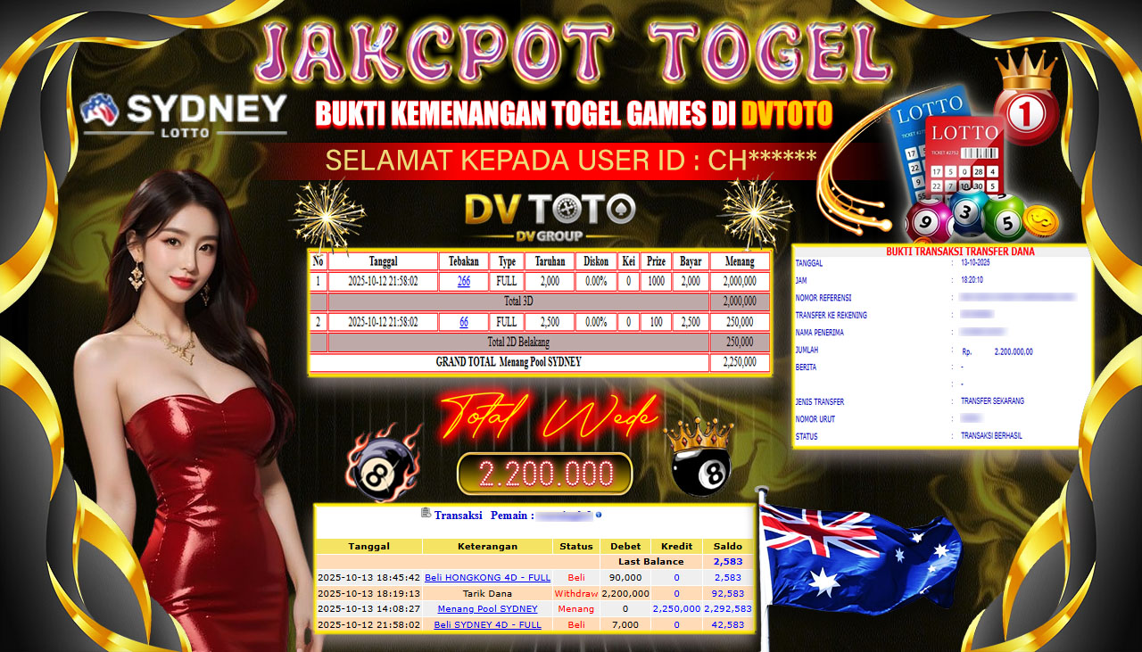 DVTOTO : BUKTI JACKPOT REAL TIME !