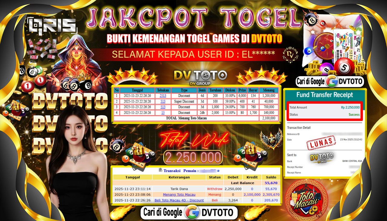 DVTOTO : BUKTI JACKPOT REAL TIME !