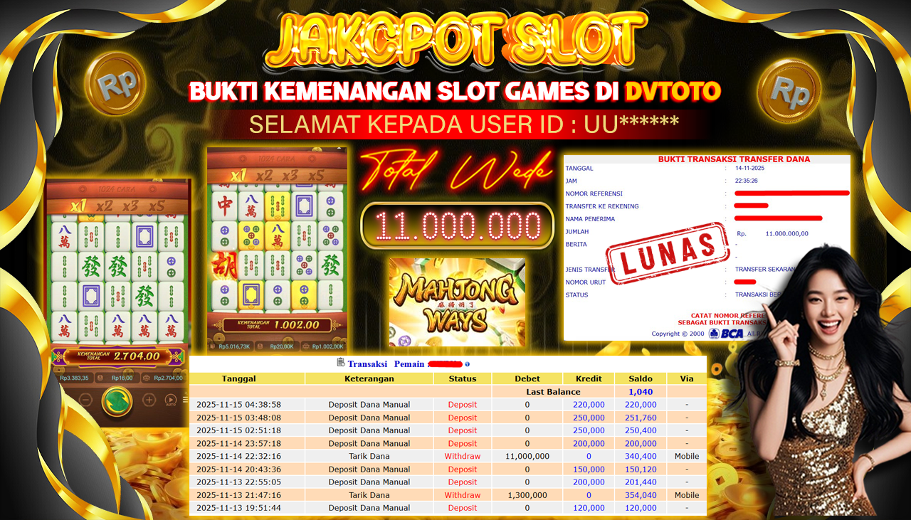 DVTOTO : BUKTI JACKPOT REAL TIME !