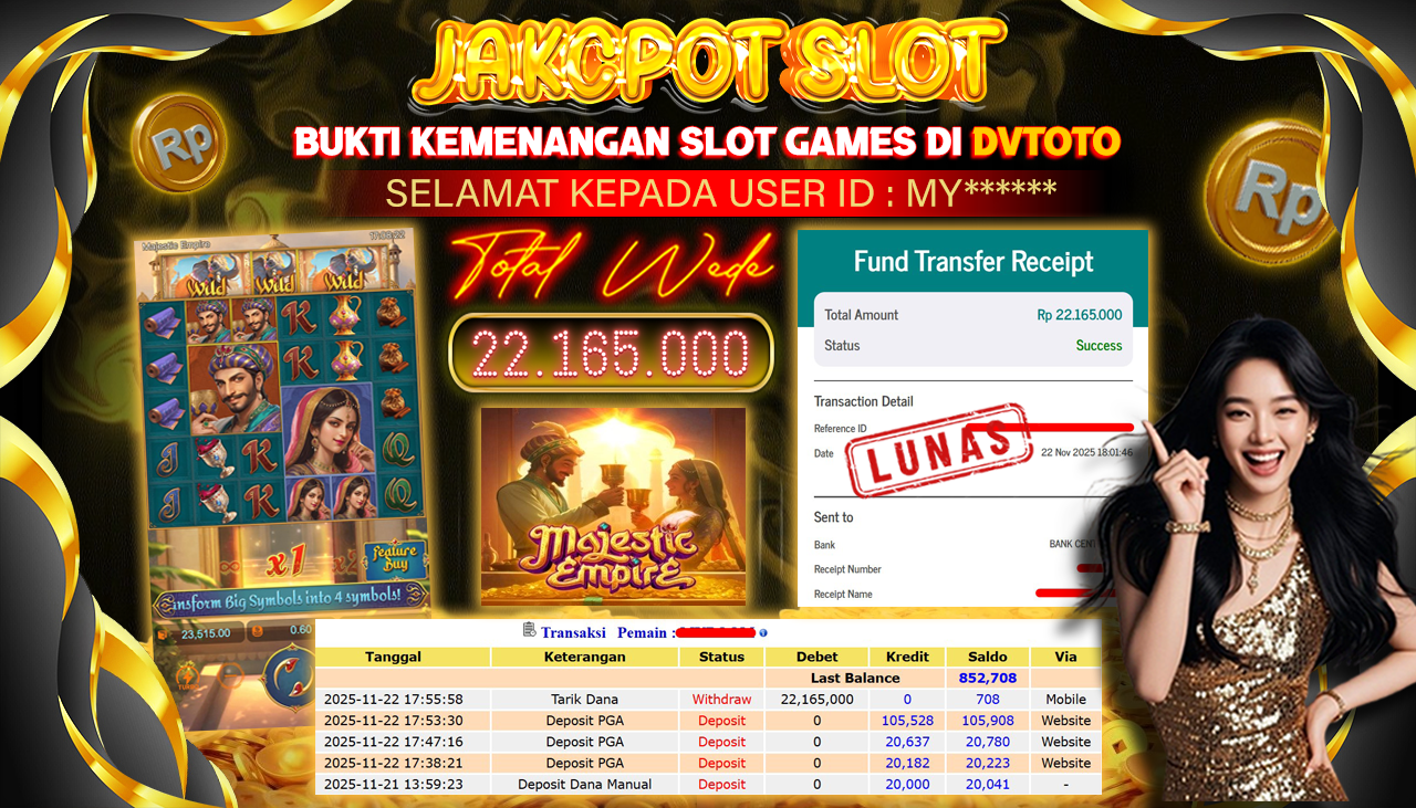 DVTOTO : BUKTI JACKPOT REAL TIME !
