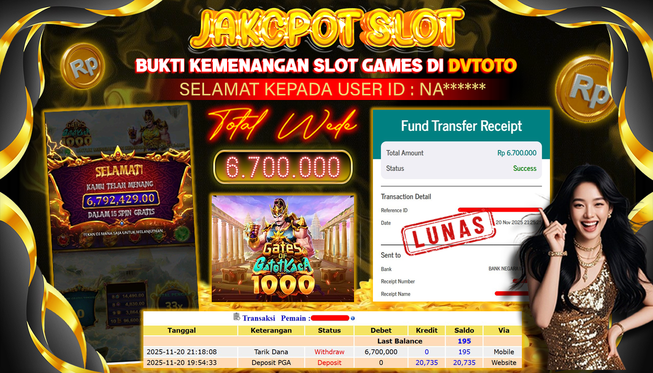 DVTOTO : BUKTI JACKPOT REAL TIME !