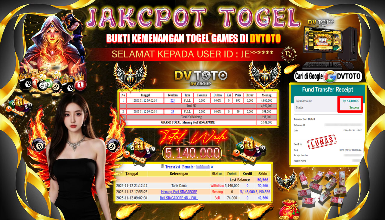 DVTOTO : BUKTI JACKPOT REAL TIME !