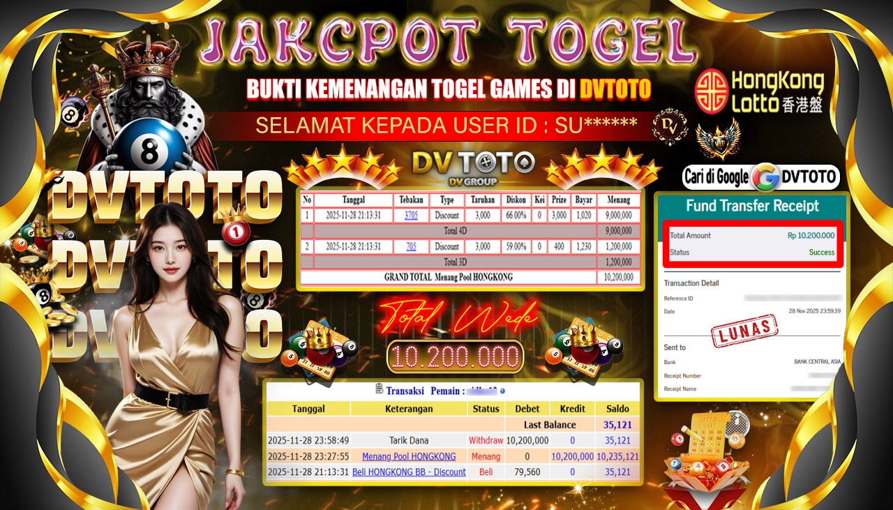 DVTOTO : BUKTI JACKPOT REAL TIME !