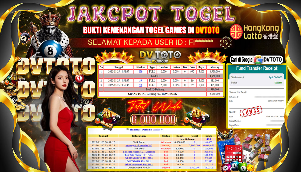 DVTOTO : BUKTI JACKPOT REAL TIME !