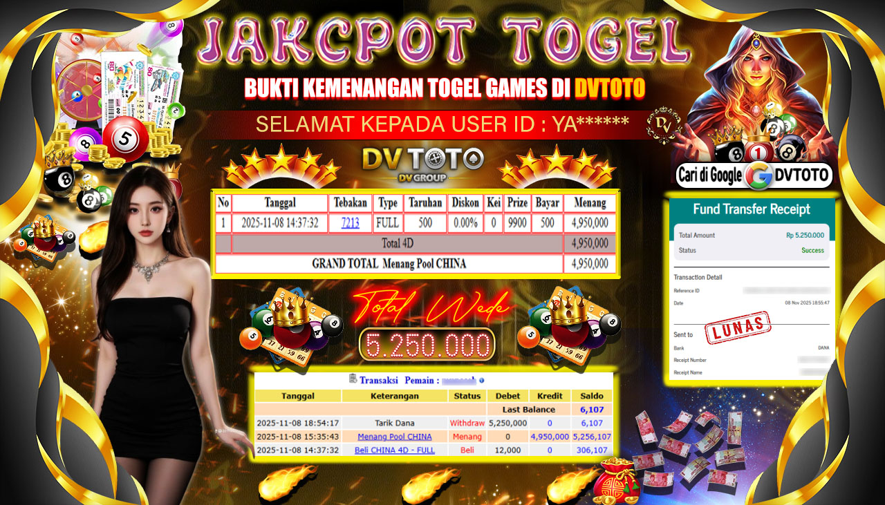 DVTOTO : BUKTI JACKPOT REAL TIME !