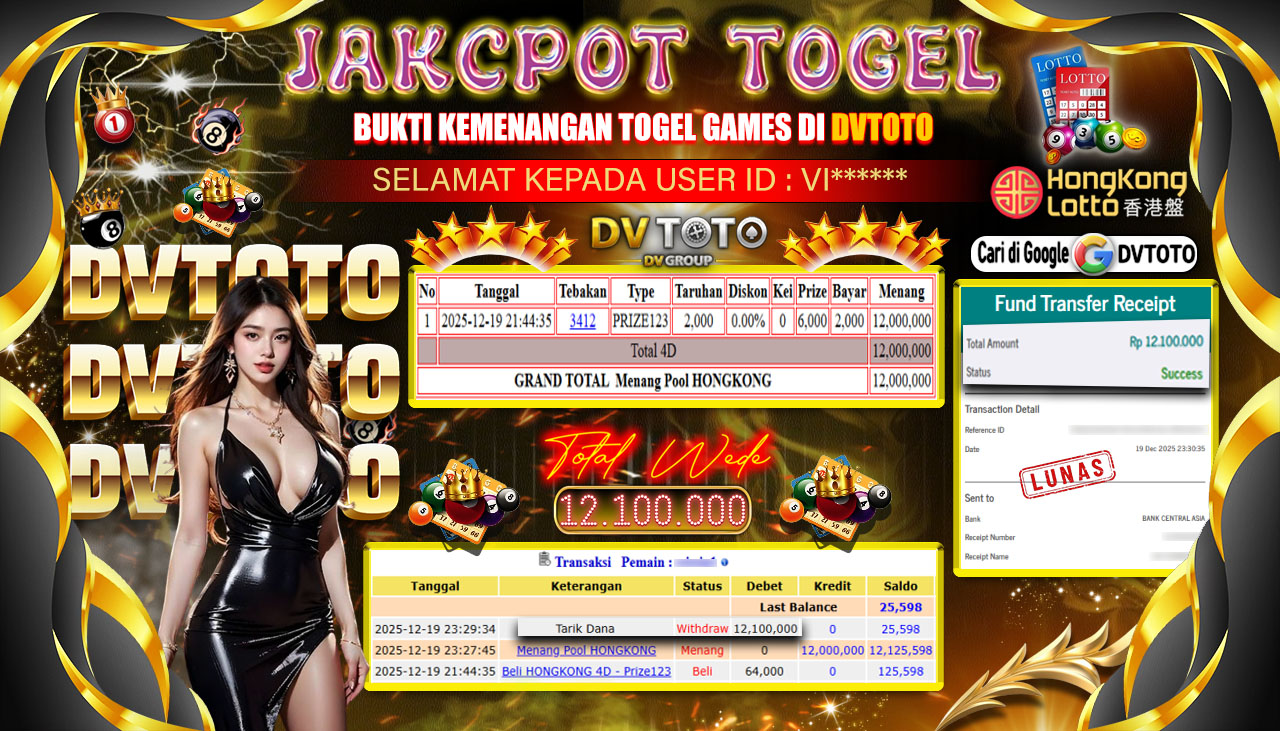 DVTOTO : BUKTI JACKPOT REAL TIME !