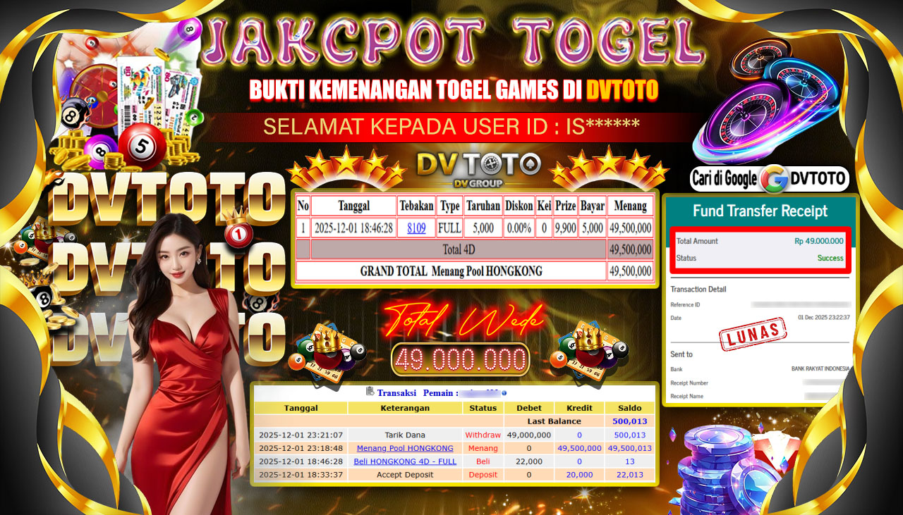 DVTOTO : BUKTI JACKPOT REAL TIME !