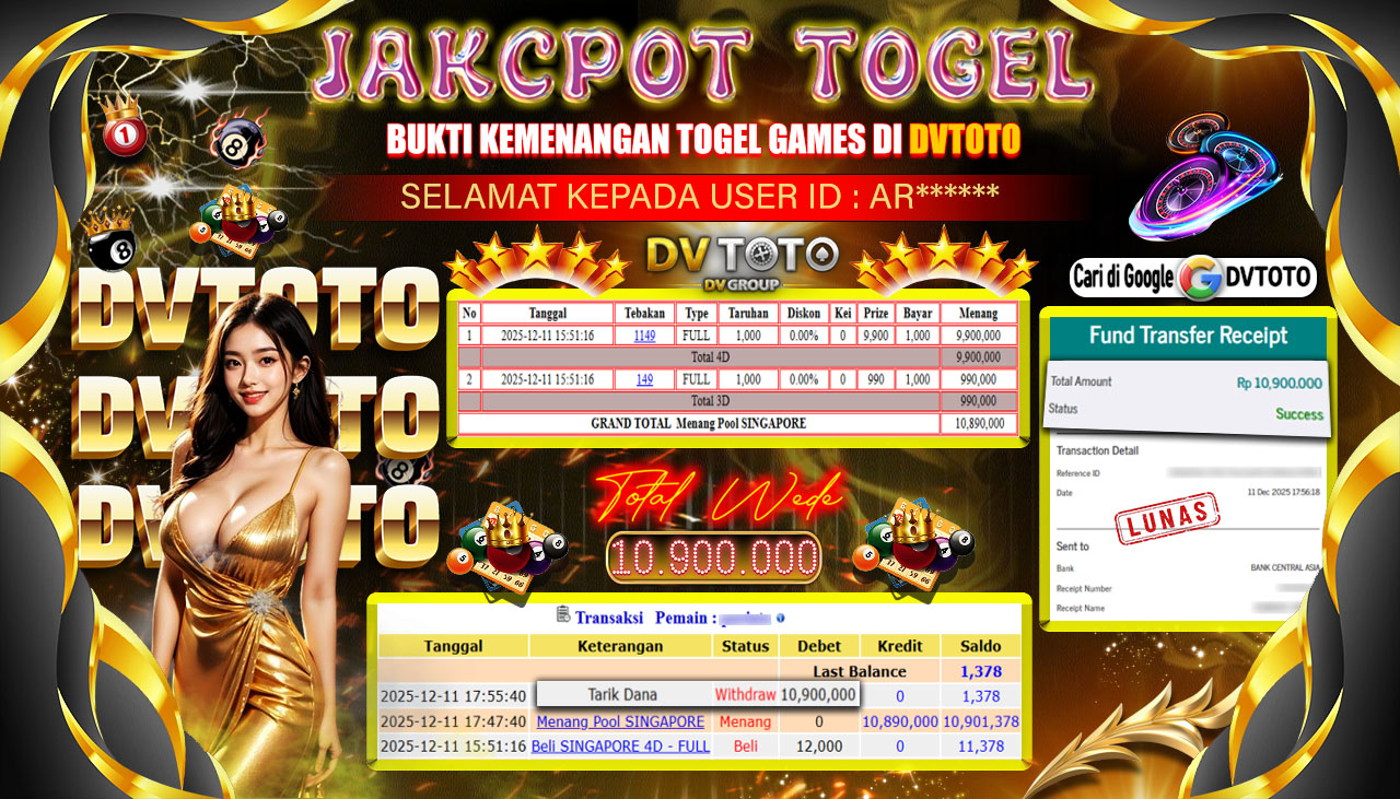DVTOTO : BUKTI JACKPOT REAL TIME !