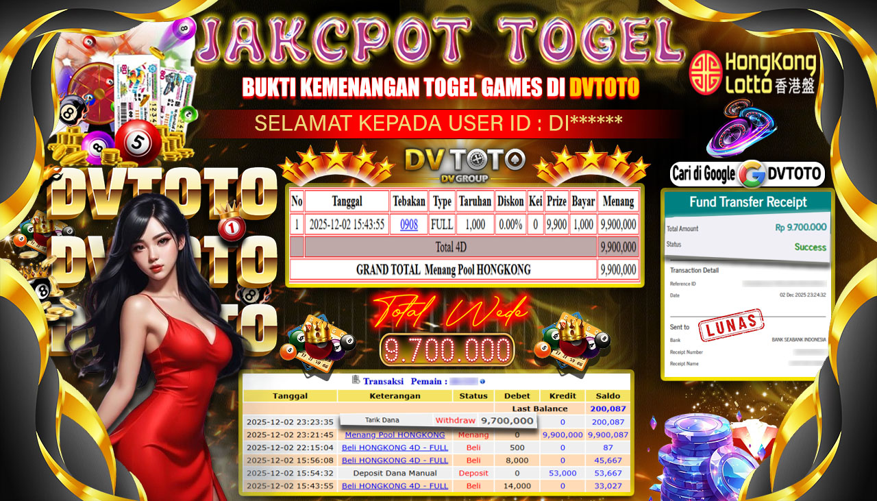 DVTOTO : BUKTI JACKPOT REAL TIME !