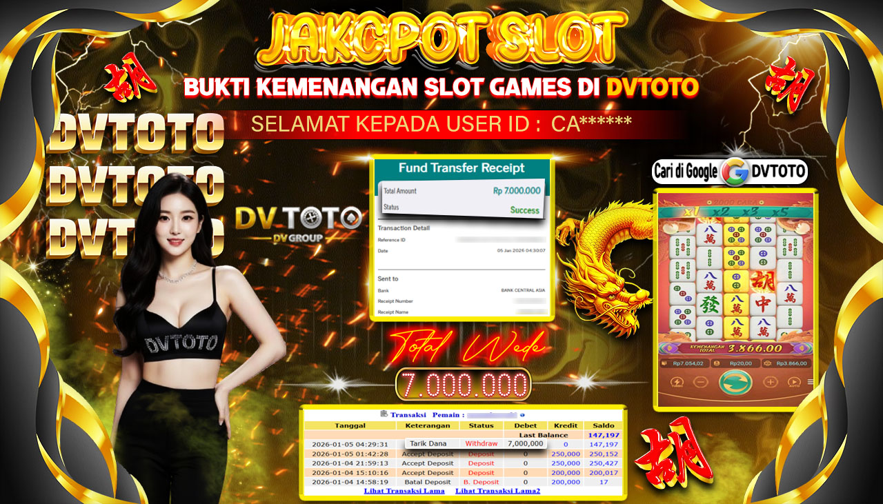 DVTOTO : BUKTI JACKPOT REAL TIME !