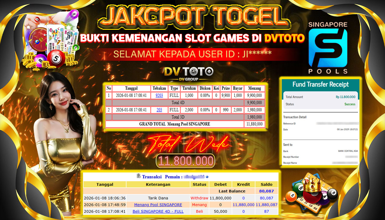 DVTOTO : BUKTI JACKPOT REAL TIME !
