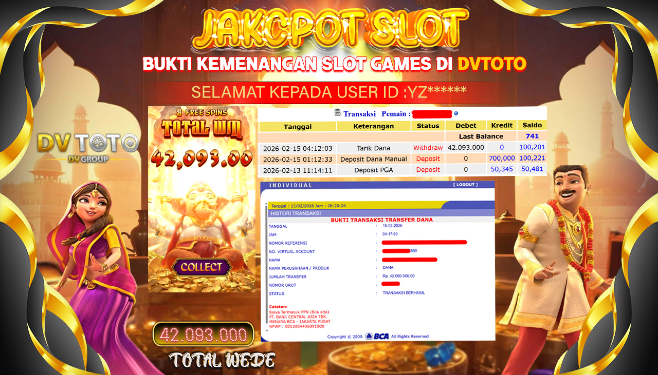 DVTOTO : BUKTI JACKPOT REAL TIME !