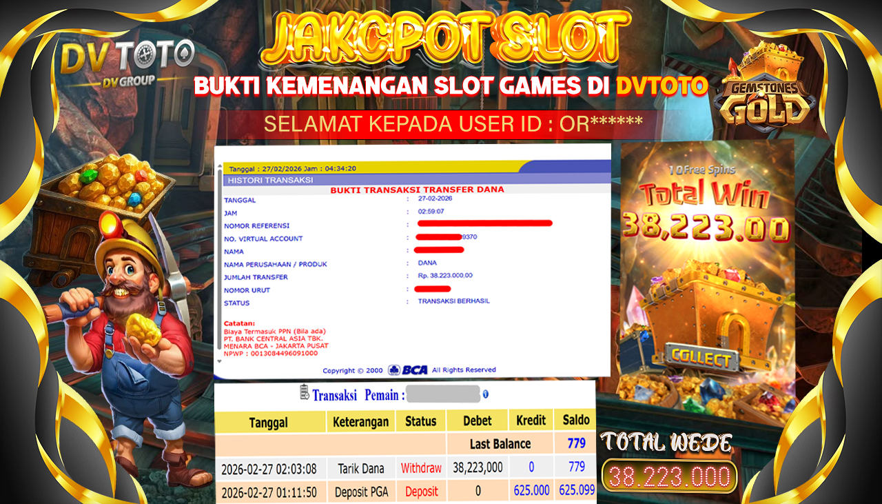 DVTOTO : BUKTI JACKPOT REAL TIME !