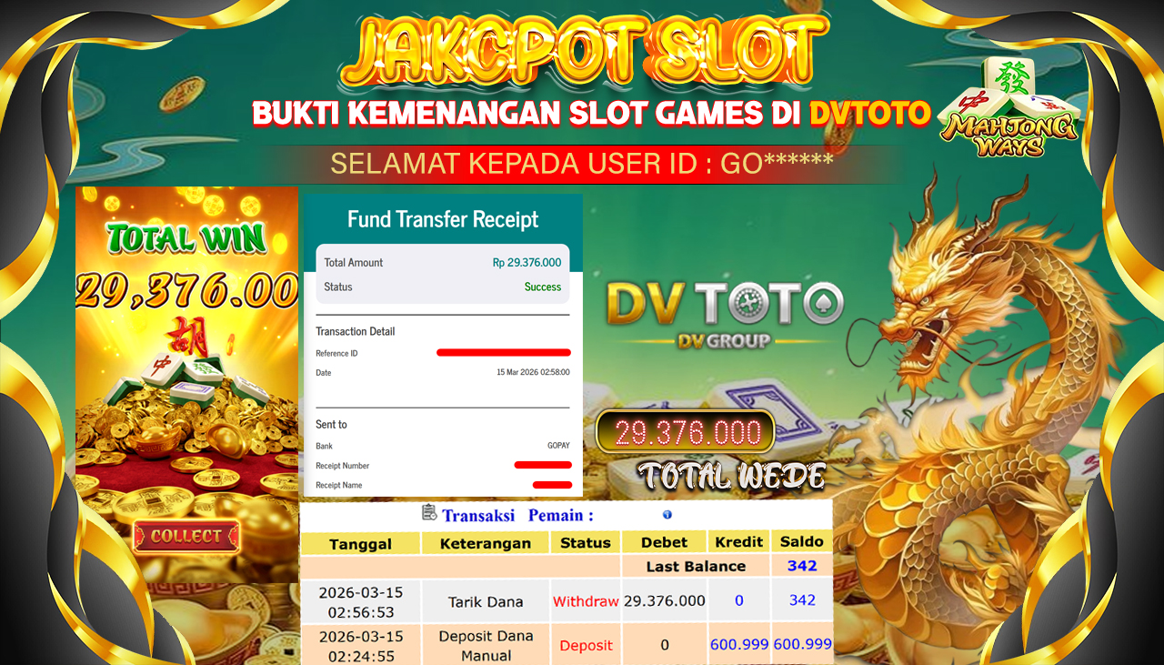 DVTOTO : BUKTI JACKPOT REAL TIME !