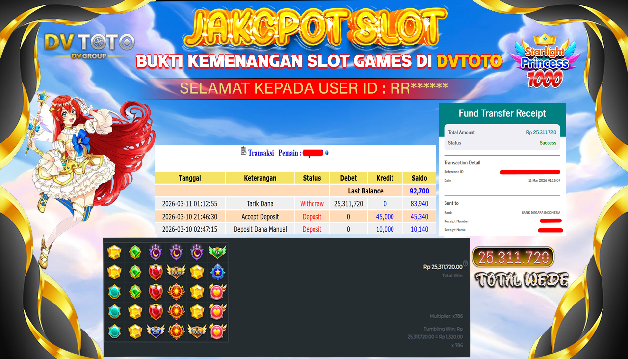DVTOTO : BUKTI JACKPOT REAL TIME !