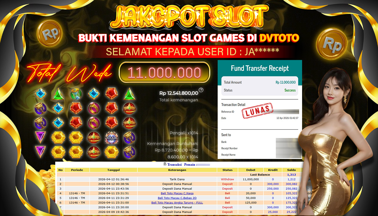 DVTOTO : BUKTI JACKPOT REAL TIME !