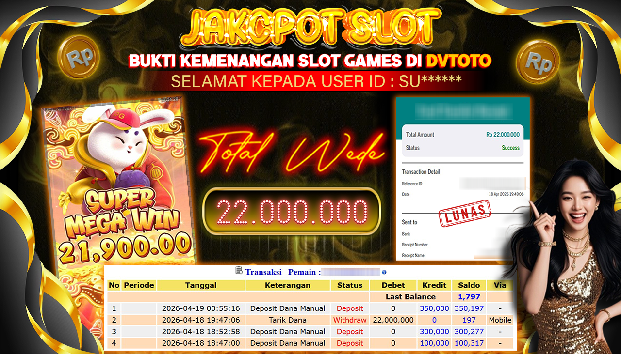 DVTOTO : BUKTI JACKPOT REAL TIME !