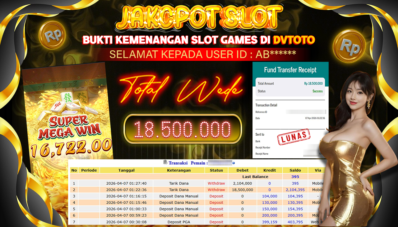 DVTOTO : BUKTI JACKPOT REAL TIME !